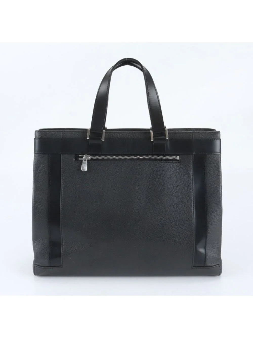 Louis Vuitton Taiga Kasbek PM Leather Tote Bag Business Black